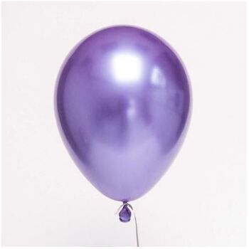 10pcs - 30cm (12")  Metallic Latex Balloons Purple