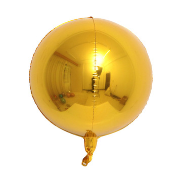 38cm - 4d Foil Balloon - Gold