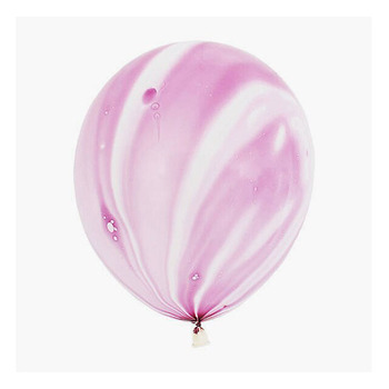 10pcs - 25cm (10")  Marble/TieDie Balloon - Light Purple