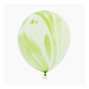 10pcs - 25cm (10")  Marble/TieDie Balloon - Green