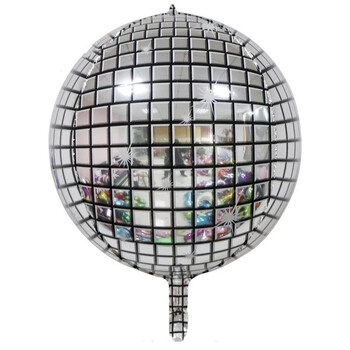 60cm - 4d Foil Balloon - Disco Mirror Ball Themed