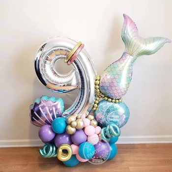 38pcs - Mermaid Themed Birthday Set - 1st - 5th Available