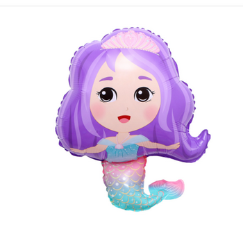 67cm Mermaid Balloon - Purple