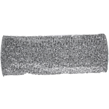 Sequin Chair Band - Silver
