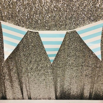 3.5m Large Party Bunting/Banner Flag - Blue Stripe