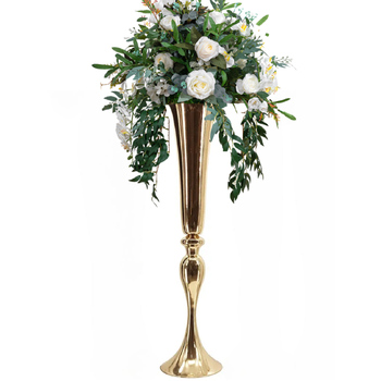 75cm Tall Trumpet GOLD Vase