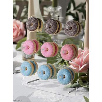 Square Acrylic Donut Stand - 18 Donuts