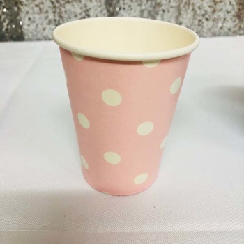 12pk - Paper Party Cup Pink Dot