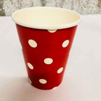 12pk - Paper Party Cup Red Dot