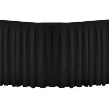 Table Skirting Polyester 4.3m - Black