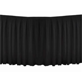 Table Skirting Polyester 6.4m - Black