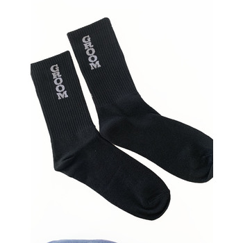 Black Printed Socks - Groom
