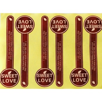 6 x  Sweet Love Stickers
