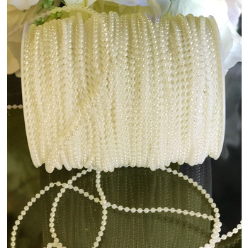 3mm Ivory String Beads - 96m Chain/Garland