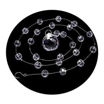 1m Clear Acrylic Ball Garland/Drop with hook