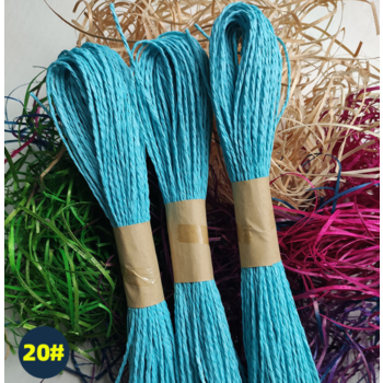 30m Paper Ribbon/Twine - Turquoise Blue