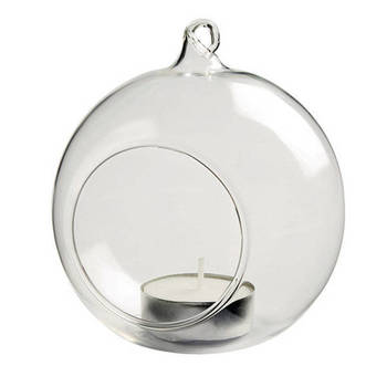 Round Glass Hanging Vase - 8cm
