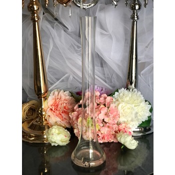 thumb_40cm Round Tower Vase - Clear