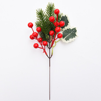25cm - Red Christmas Berry/Holly Spray