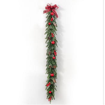 90cm Christmas Swag Garland Red