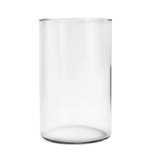 Large View 10cmD x 20cmH - Cylinder Vase -  Glass