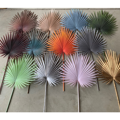 Large View 92cm Large Fan Palm Frond Leaf - 12 Colours Available