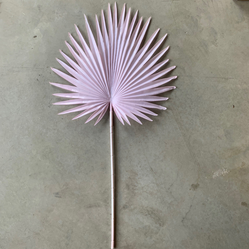 Large View 92cm Fan Palm Frond Leaf - 12 Colours Available [colours: Pink]