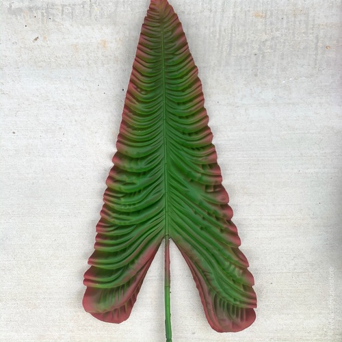 Large View 106cm Giant Calla Lily Leaf - Green/Red