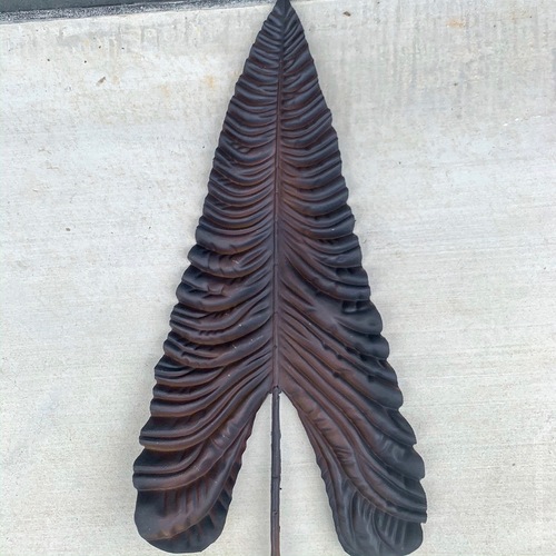 Large View 106cm Giant Calla Lily Leaf - Dark Brown