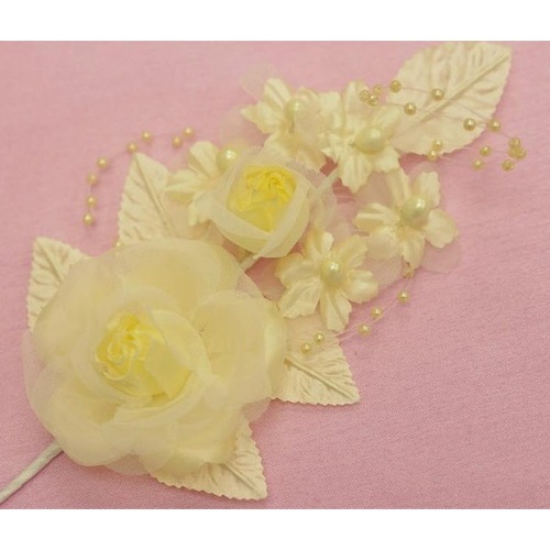 Large View BRIDAL FLOWER  - Yellow