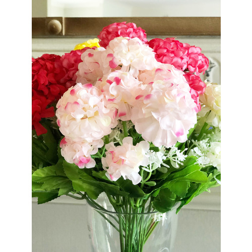 Large View Light Pink 2 Tone Mini Hydrangea Bloom - Filler Bunch