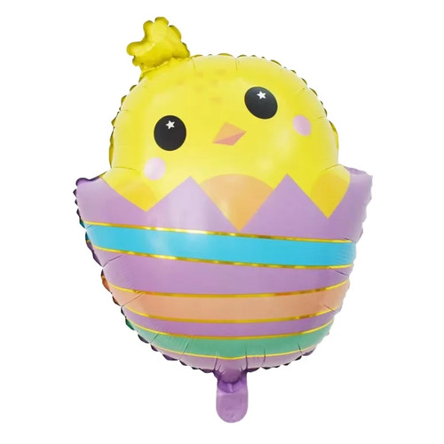 Large View Easter Chick in Egg Foil Balloon