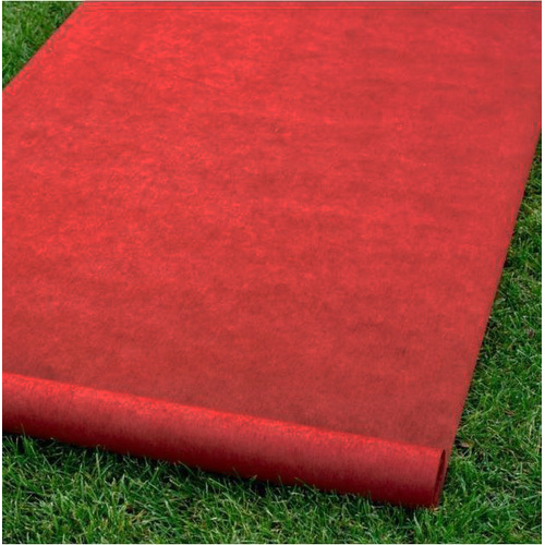 Large View 1mx10m Dull Red Aisle Runner Carpet - Non-Woven (FACTORY SECONDS)