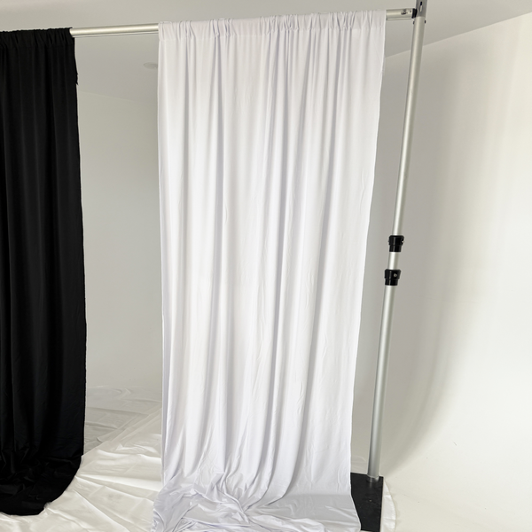 Large View 1.5x3m - White Lycra Panel Backdrop Curtain