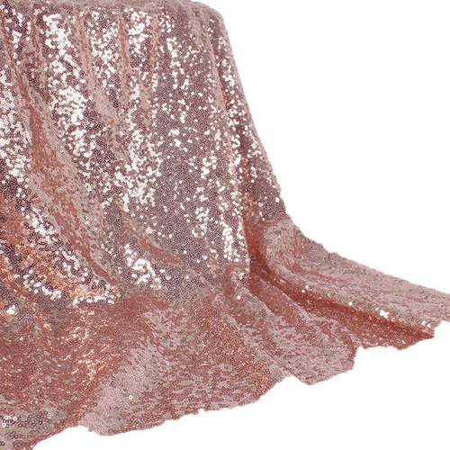 Large View 1.25mx3m Rose Gold Sequin Backdrop Panel Curtain