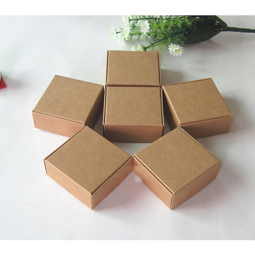 Large View 50pk 4x4x2inch Cake Box Natural (shabby Chic)