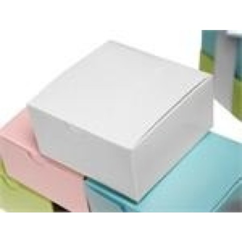 Large View 50pk 4x4x2inch Cake Box White