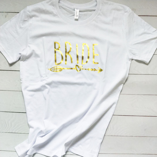Large View Bride T shirt - White Various Sizes [Size: Small]
