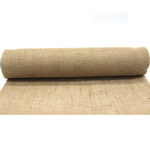 Large View 50cm x 10m Burlap Natural Fabric Roll - Thick High Quality