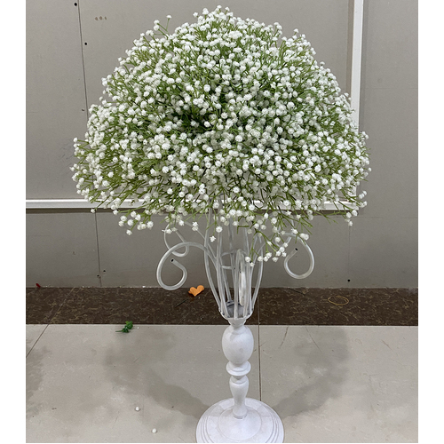 Large View 50cm Floral Babies Breath Ball Arrangement - White