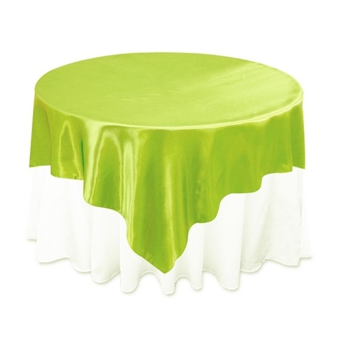 Large View 228cm Square Overlay (Satin) - Apple Green