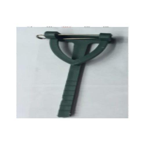 Large View Button Hole / Corsage Pin - Plastic Green