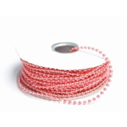 Large View String Beads - 3mm - Mauve - 24yds