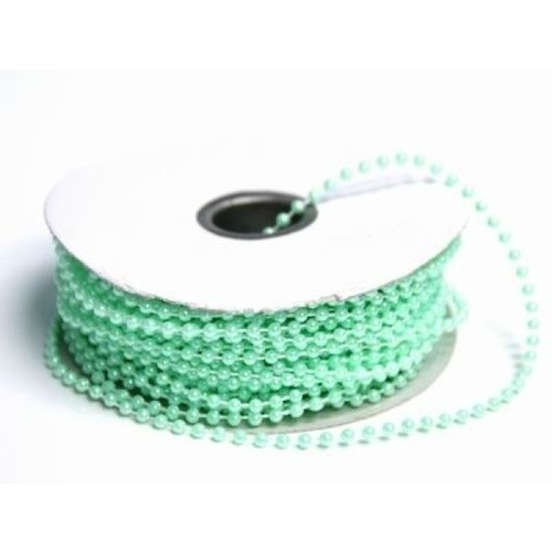 Large View String Beads - 3mm - Mint - 24yds