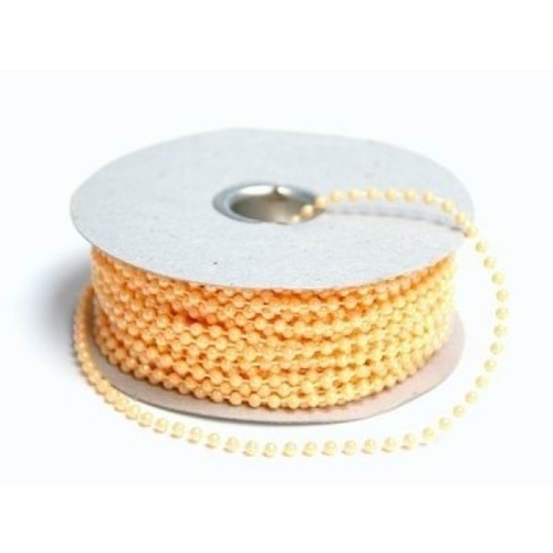 Large View String Beads - 3mm - Peach - 24yds