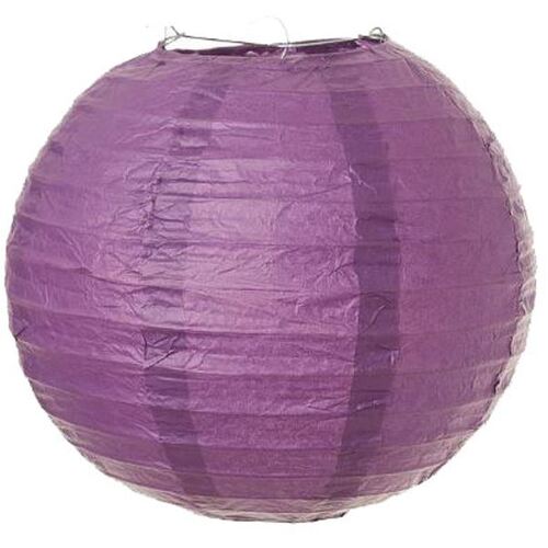 Large View Paper Lantern - 20cm (8inch) - Purple