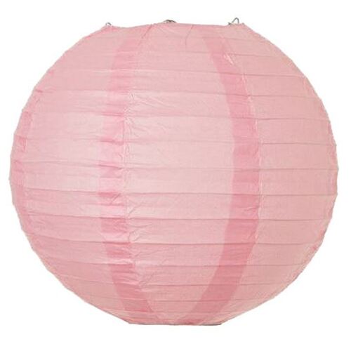 Large View Paper Lantern - 40cm (16inch) - Pink