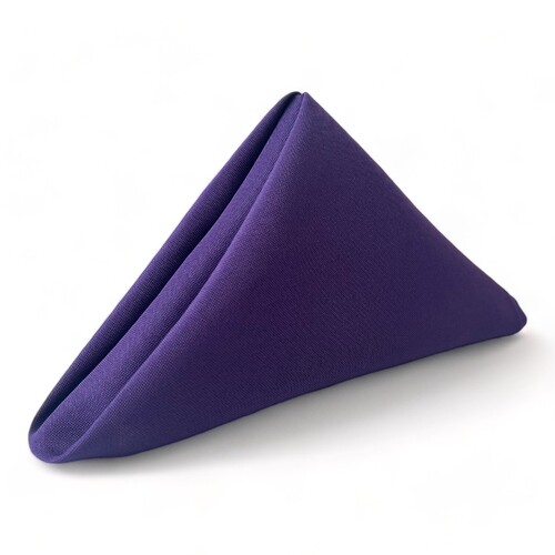 Large View Cloth Napkin - Quality Polyester - Purple 