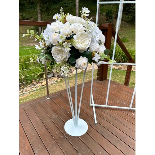Large View 70cm - White Style Flower Stands - Heavy Duty