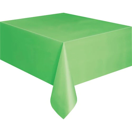 Large View 137x275cm Green Plastic Party Tablecloth